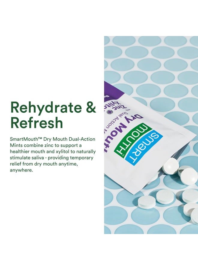 SmartMouth Dry Mouth Dual-Action Mints - Sugar-Free - 50 Count, 4 Pack, Mellow Mint - Image 5