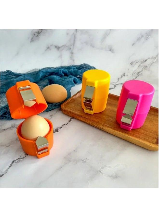 Portable Quick Eggshell Remover Separator Kitchen Tools Egg Cracker Shell Opener Fast Cracking Tool Home Supplies-Color:Egg  - Image 3