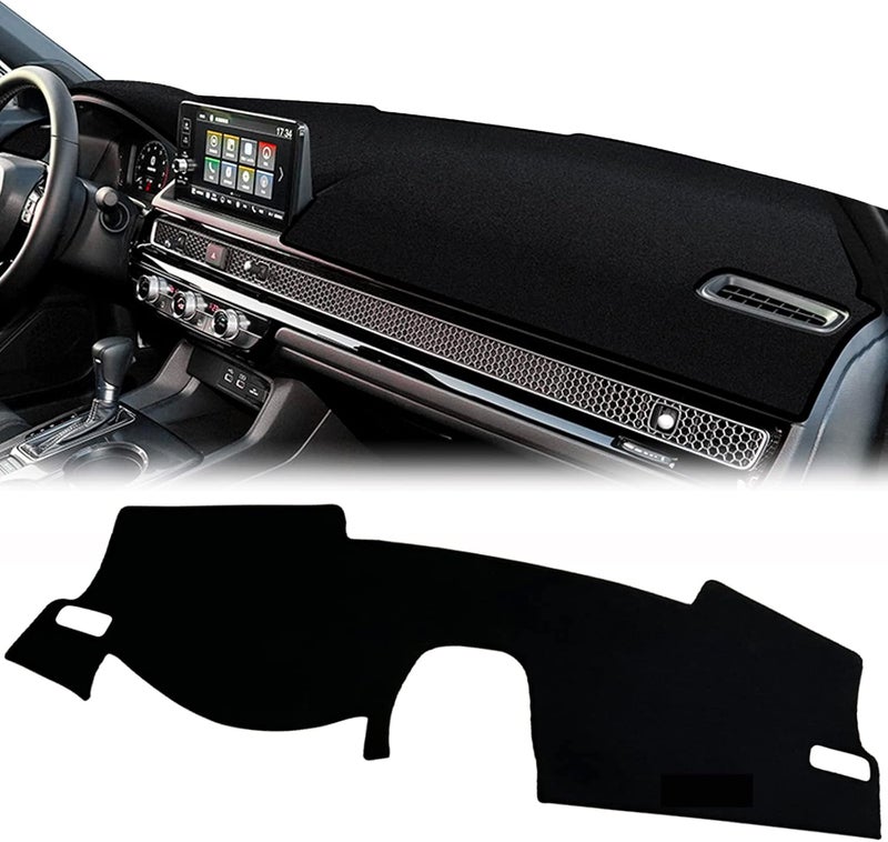 PGTOPONE Custom Fit Dashboard Cover for Honda 11th Civic 2021 2022 Coupe - Black Rim - Image 1