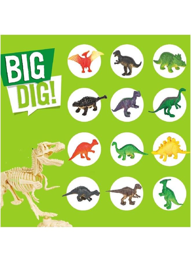 Digging Toy Archaeological Simulation Dinosaur Egg Fossil Model 12 Pieces  - Image 3