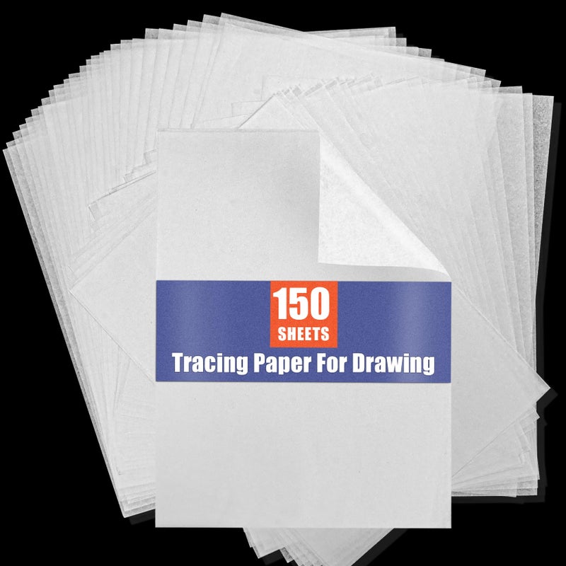 Transfer Paper Tracing Paper PSLER Translucent on Artist Lettering Sketch Drawing for Pencil Ink Markers Transparent