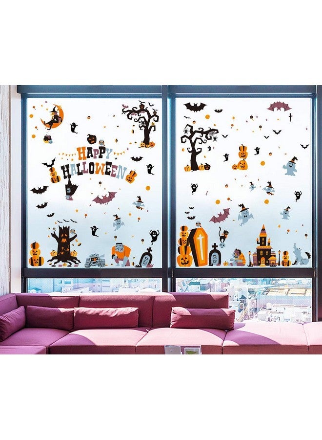 CCINEE Halloween Window Stickers - 10 Sheets Window Clings Decals for Party Decoration, Indoor & Outdoor Home Decor - Image 2