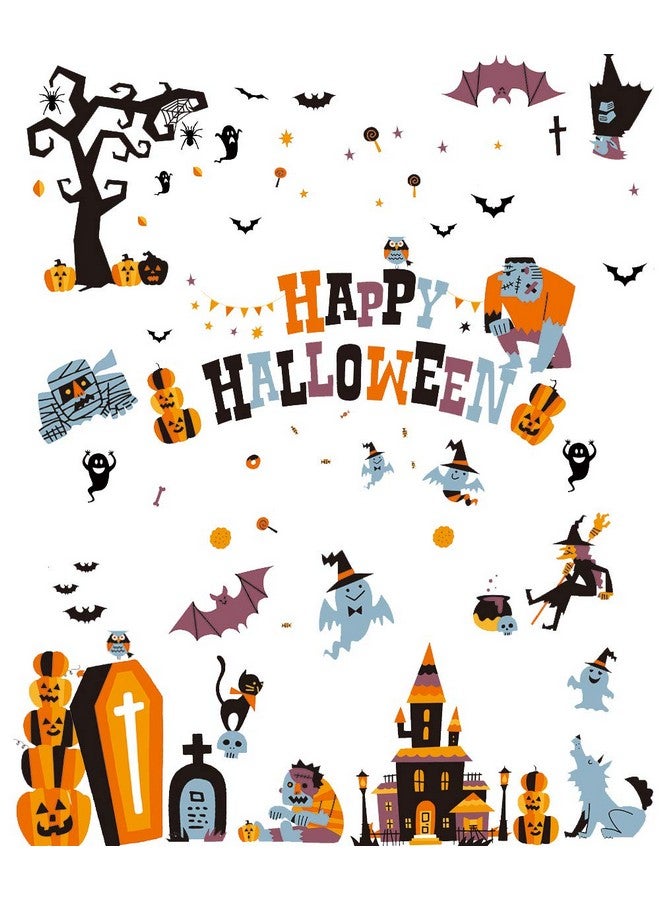CCINEE Halloween Window Stickers - 10 Sheets Window Clings Decals for Party Decoration, Indoor & Outdoor Home Decor - Image 3