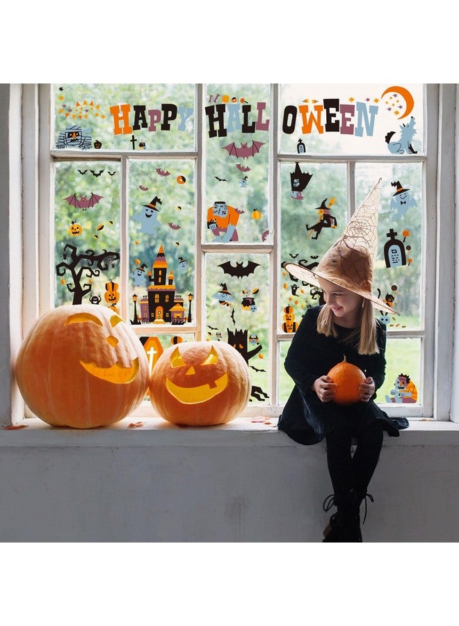 CCINEE Halloween Window Stickers - 10 Sheets Window Clings Decals for Party Decoration, Indoor & Outdoor Home Decor - Image 5