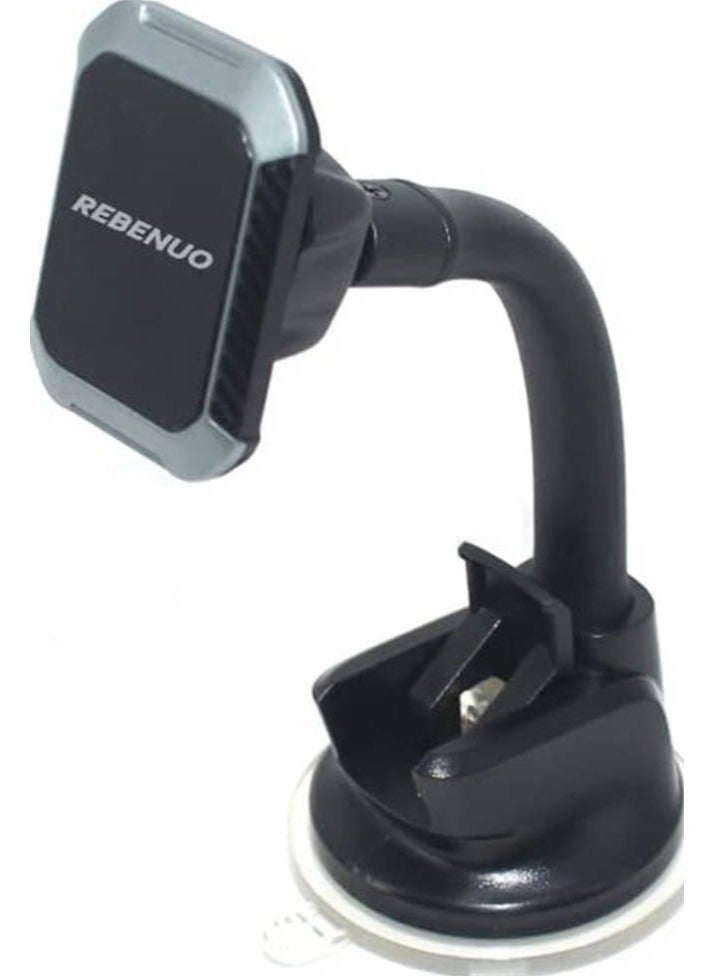 REBENUO Magnetic Suction Cup Cell Phone Holder Car Holders With 360 Rotation sx45 - Image 1