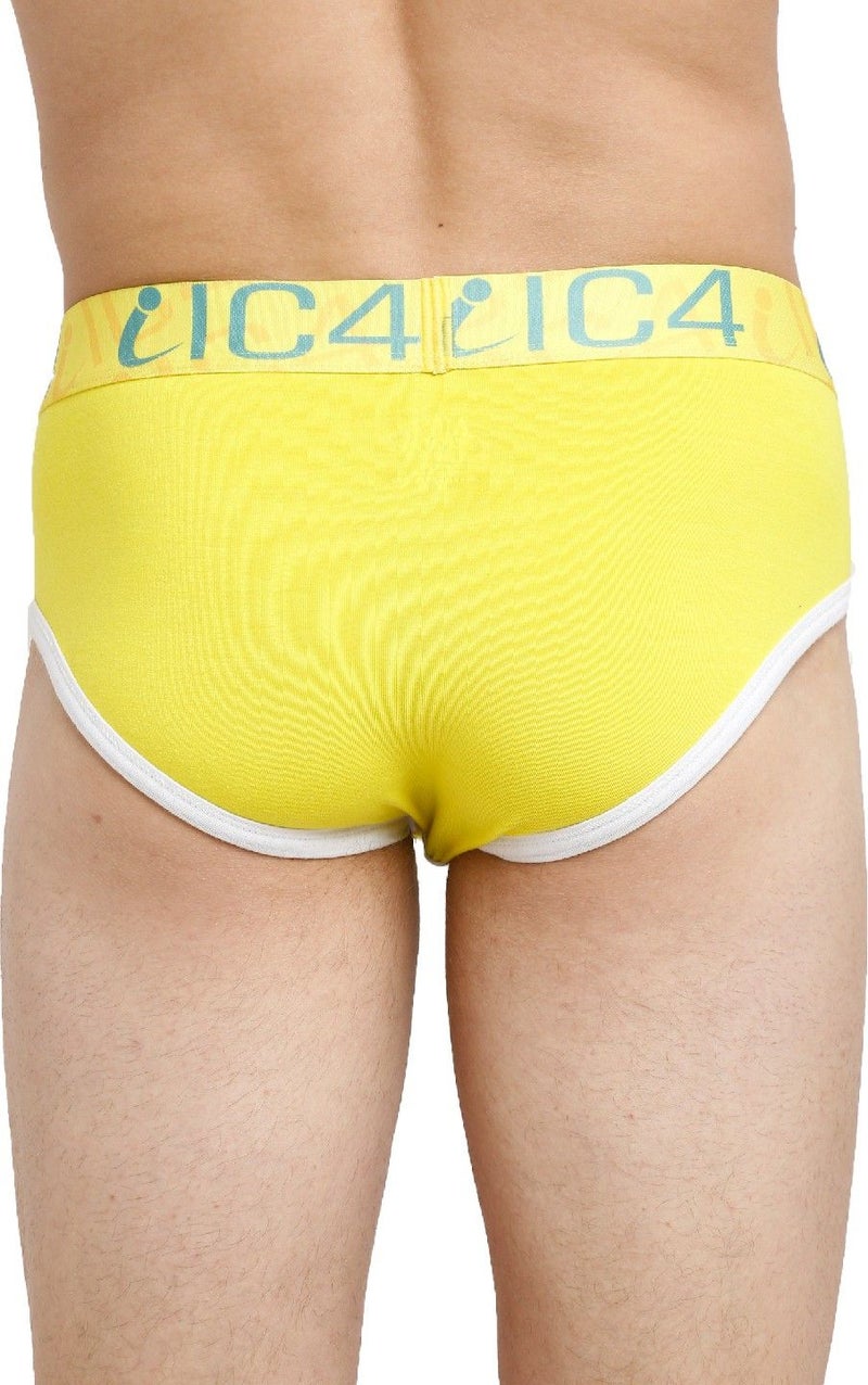 IC4 Store Yellow Men's Fashion Briefs Pack of 3 - Image 3