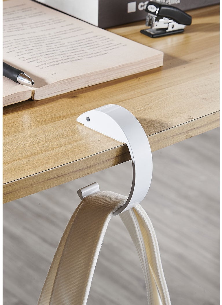 Student Desk Side Bag Hook Organizer White C style