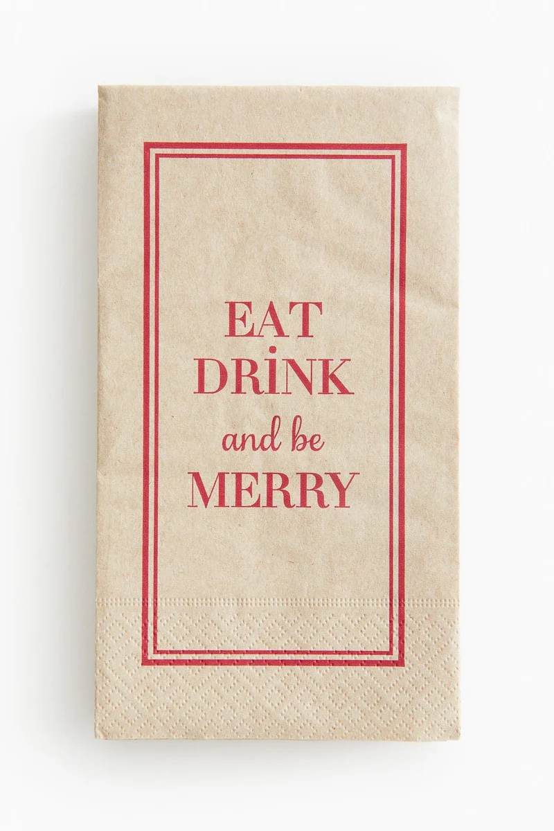 H&M Xmas rectangular napkins