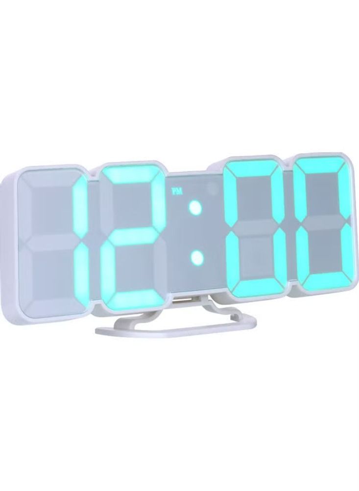Dream Zone Upgraded 3D Wireless Digital RGB LED Alarm Clock with Remote Multicolour 24.70*3.00*8.00cm - Image 1