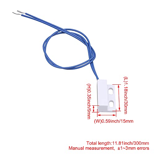 Mxfans White N.O. Magnetic Proximity Contact Reed Switch AC 110-220V for Door - Image 4