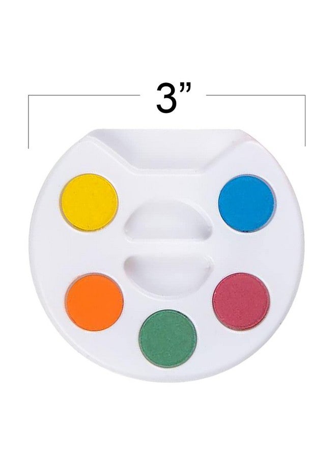 ArtCreativity Mini Paint Sets - Pack of 12 - Five Watercolors in Tray with Brush - Crafts, Supplies, School, Party Favor, Kids' Prize - Image 2