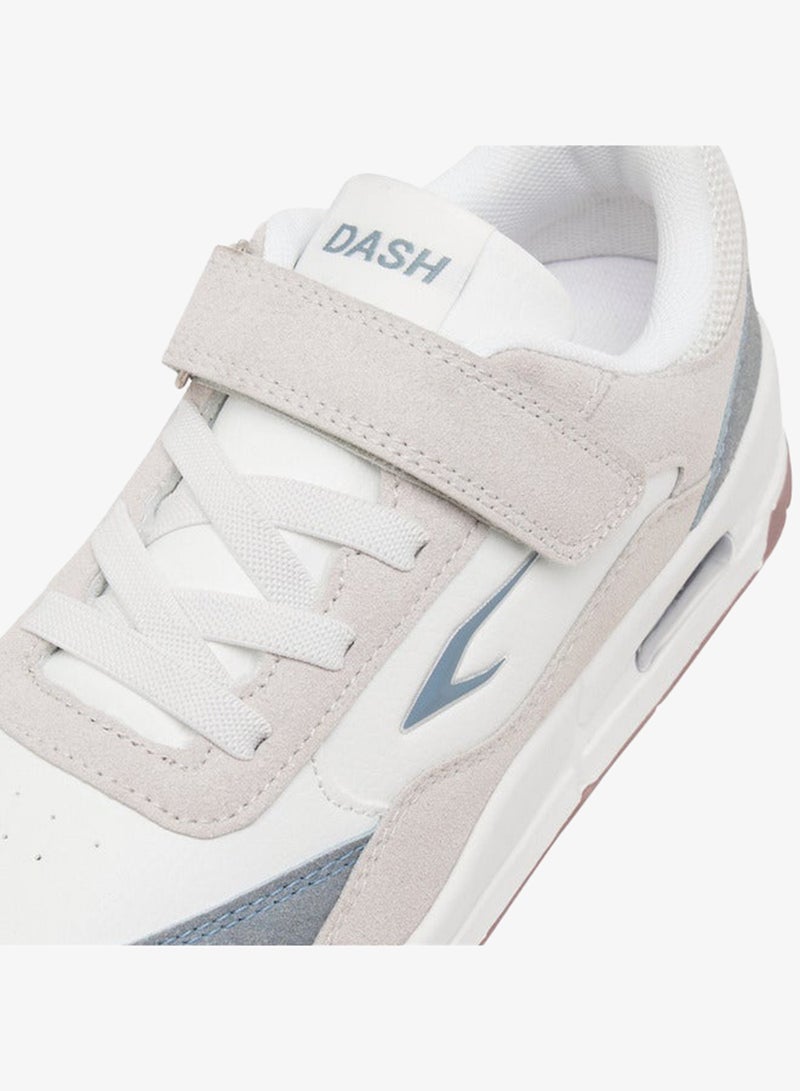 Dash Girls Panelled Sports Shoes with Hook and Loop Closure - Image 4