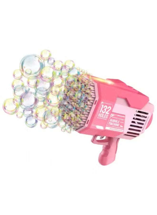 JAJEEK Automatic Bubble Gun for Kids with 132 Holes – Powerful Upgraded Bubble Machine with Included Bubble Solution – Creates Thousands of Bubbles Instantly for Birthday Parties, Weddings, Summer Fun, Indoor & Outdoor Play – Safe, Easy to Use Toy for All Ages - Image 1