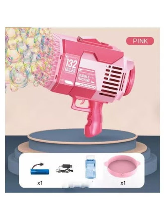JAJEEK Automatic Bubble Gun for Kids with 132 Holes – Powerful Upgraded Bubble Machine with Included Bubble Solution – Creates Thousands of Bubbles Instantly for Birthday Parties, Weddings, Summer Fun, Indoor & Outdoor Play – Safe, Easy to Use Toy for All Ages - Image 2