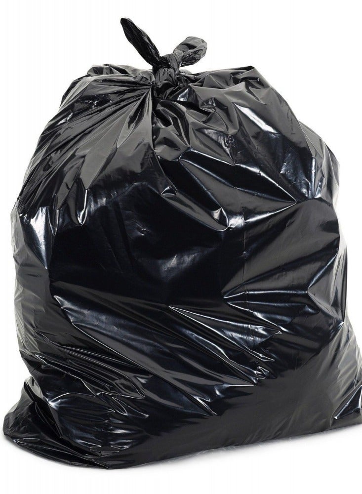 Disposable Strong & Biodegradable Trash Can Bin Liners, 5 Rolls  Small Black Trash Bags Strong Garbage Bags, Waste Basket Liner, for Home, Kitchen, Office 80 X 110CM 20KG  - Image 2