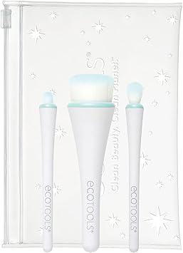 EcoTools Limited Edition All Eyes on Me Makeup Brush Holiday Kit Stocking Stuffer Premium Makeup Brushes Travel Sized Mini Brushes 5 Piece Gift Set - Image 2