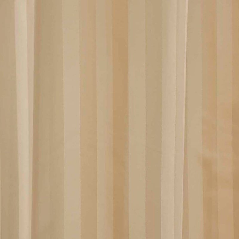Obsessions Obsessions Polyester Water Repellent Striped Shower Curtain with 12 Hooks L 200 x W 180cm_Beige  - Image 3