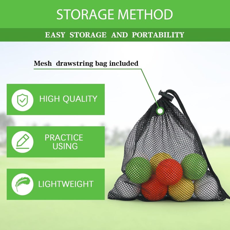Bac-kitchen 40 Pack Foam Golf Practice Balls - Realistic Feel and Limited Flight Training Balls for Indoor or Outdoor - Image 4