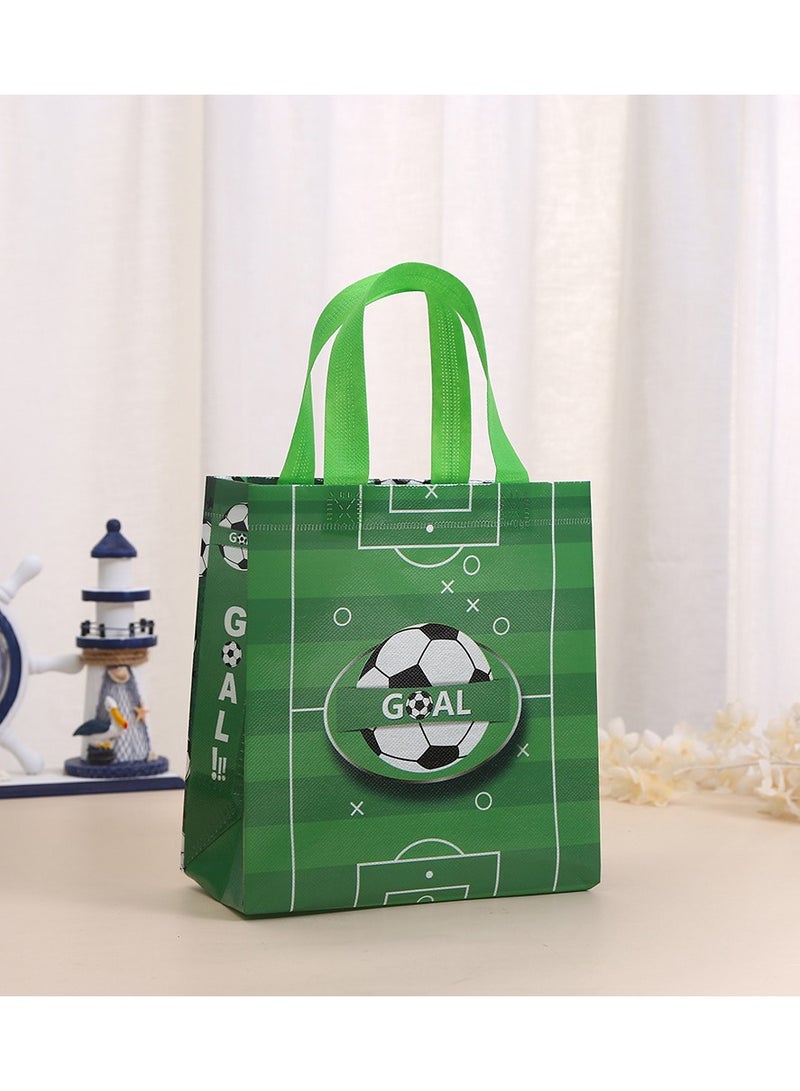 18 قطعة من أكياس الهدايا القابلة لإعادة الاستخدام، حقيبة هدايا من القماش غير المنسوج مع مقابض، أكياس هدايا متعددة الوظائف مقاومة للماء لتغليف الهدايا، لوازم الحفلات - Image 4