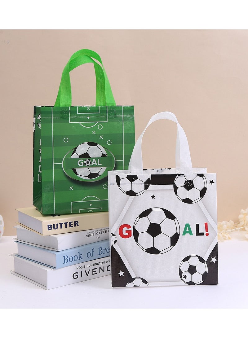 18 قطعة من أكياس الهدايا القابلة لإعادة الاستخدام، حقيبة هدايا من القماش غير المنسوج مع مقابض، أكياس هدايا متعددة الوظائف مقاومة للماء لتغليف الهدايا، لوازم الحفلات - Image 2