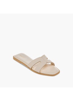 Celeste Women's Textured Cutout Detail Slip-On Sandals  - Image 2