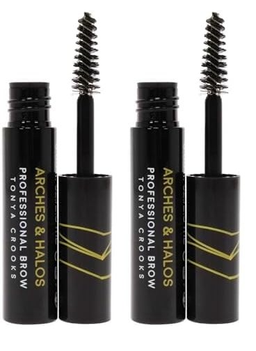 Arches & Halos Arches  Halos Arches and Halos Mini Natural Hold Brow Gel  Clear Brow Gel Women 008 oz Pack of 2 