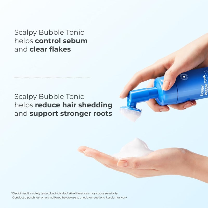 Seapuri Leave-In Exfoliating Scalp Treatment - Detox Bubble Tonic for Dry & Itchy Scalp, Removes Flakes, Sebum & Buildup, Salicylic Acid & Menthol, Korean Hair Care - Image 4