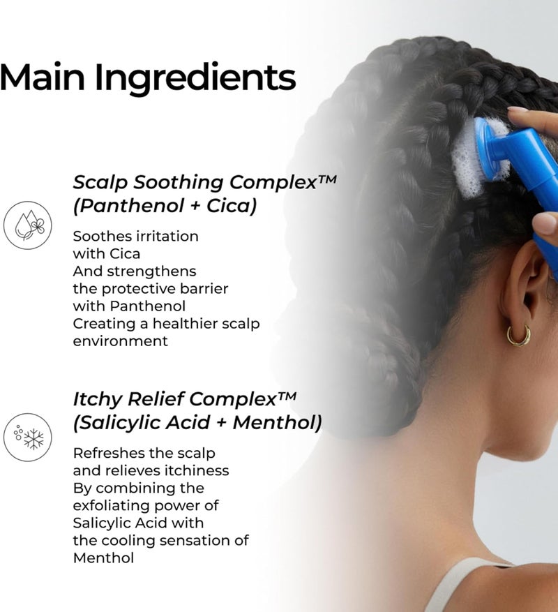 Seapuri Leave-In Exfoliating Scalp Treatment - Detox Bubble Tonic for Dry & Itchy Scalp, Removes Flakes, Sebum & Buildup, Salicylic Acid & Menthol, Korean Hair Care - Image 5