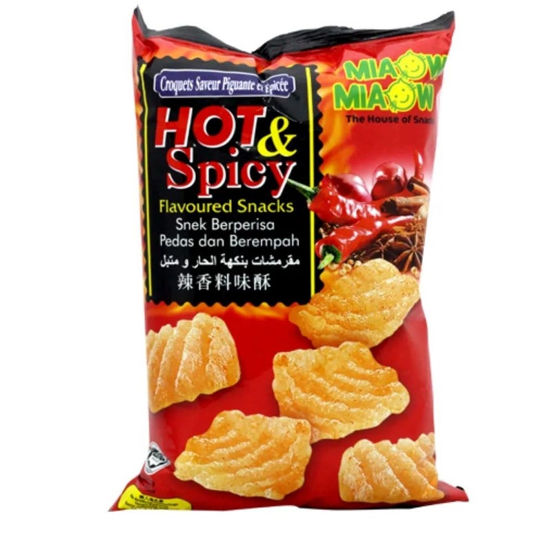 Miaow Miaow Hot And Spicy Flavored Snacks- 50gms
