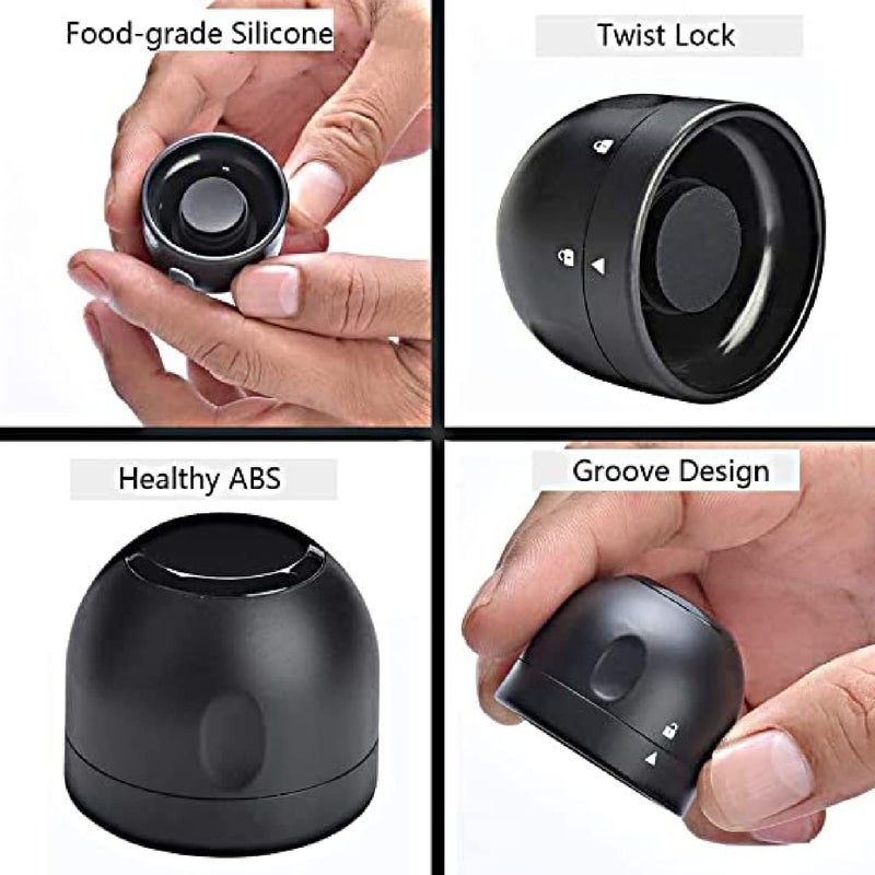 PRAYAS Champagne and Wine Stopper Pack LeakProof Wine Stoppers Lockable Reusable Wine Bottle Stopper Sealed Wine Preserver Corks Bottle Stopper Caps Saver for Wine Pack of 4 Both - Image 4