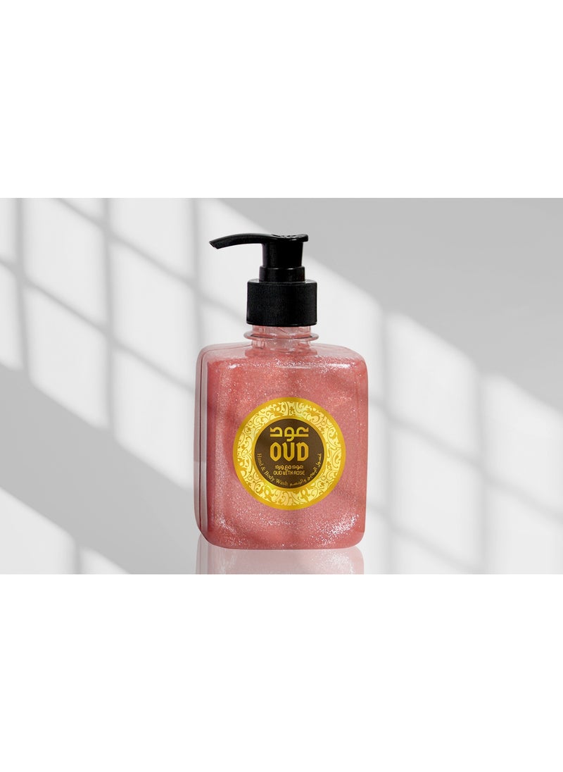 Oud Luxury Collection Oud Hand and Body Wash Rose 300ml  - Image 1