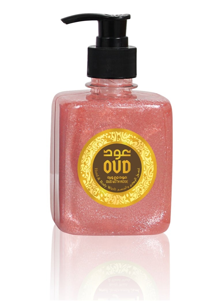 Oud Luxury Collection Oud Hand and Body Wash Rose 300ml  - Image 2