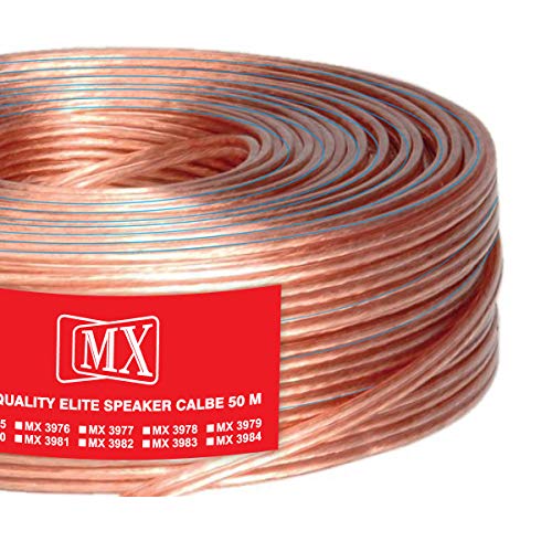 MX Speaker Cable High Performance Red & Black 50 meters Coil Premium Speaker Wires for Home Theater Systems Speakers Vehicles Car Audio Amplifiers (Transparent, 16 AWG - 50 METER (3.0 X 6.0 MM)) - Image 3
