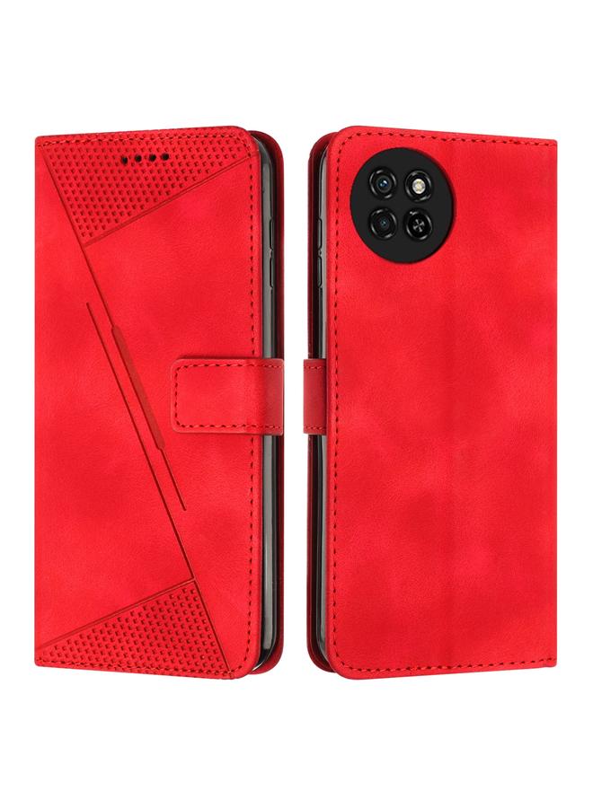 اس-توب جراب لهاتف itel S23 Dream Triangle مصنوع من الجلد مع حبل طويل - Image 1