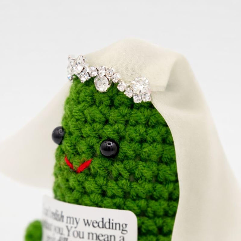 M.O.Q. Bridesmaid Proposal Wedding Party Will You Be My Bridesmaid Maid of Honor Crochet Gifts Ideas, Bachelorette, Small Cute Stuff Things, Handmade Bride Bridal Gift Set Box (Pickle Mother of Bride) - Image 2