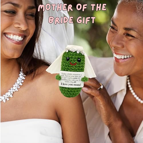 M.O.Q. Bridesmaid Proposal Wedding Party Will You Be My Bridesmaid Maid of Honor Crochet Gifts Ideas, Bachelorette, Small Cute Stuff Things, Handmade Bride Bridal Gift Set Box (Pickle Mother of Bride) - Image 4