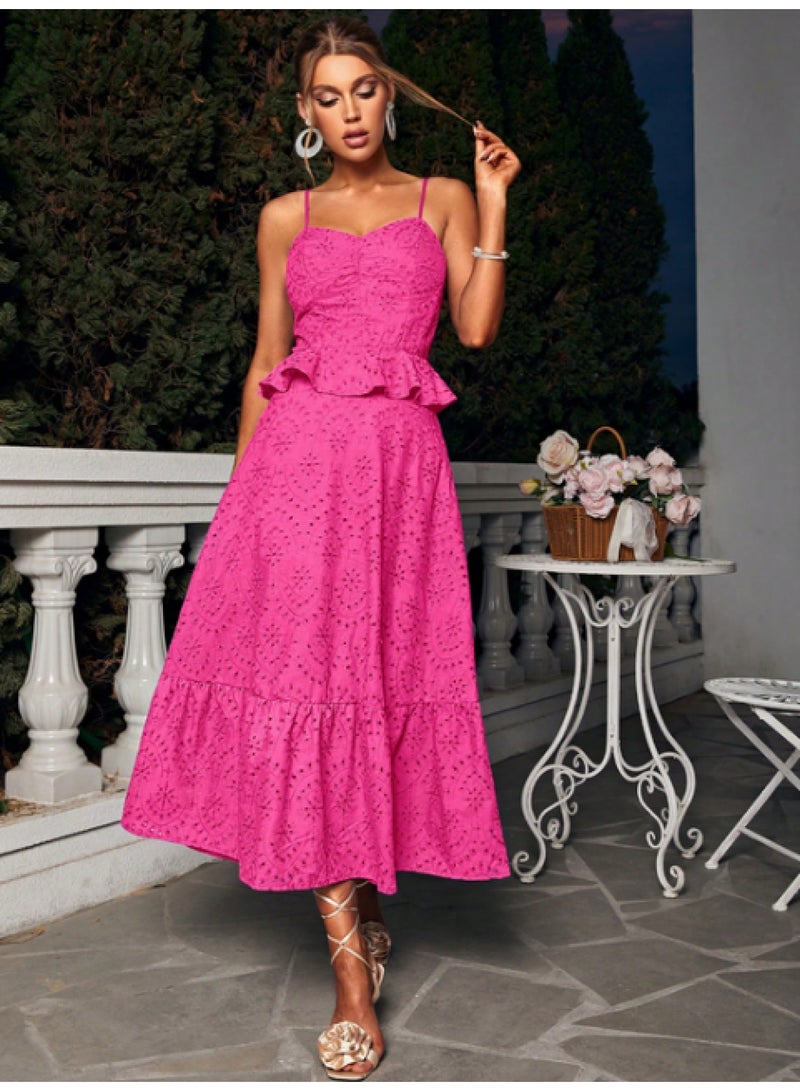 SIMPLEE Women's Summer Elegant DressLight & Comfortable Lightweight Cotton Blend Perfect for Outings 