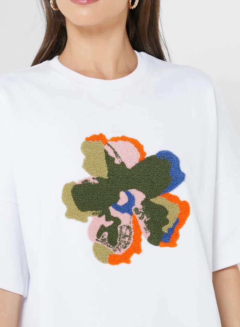 Ted Baker Graphic Knitted T-Shirt
