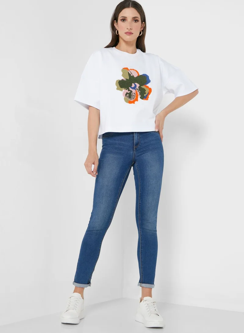 Ted Baker Graphic Knitted T-Shirt