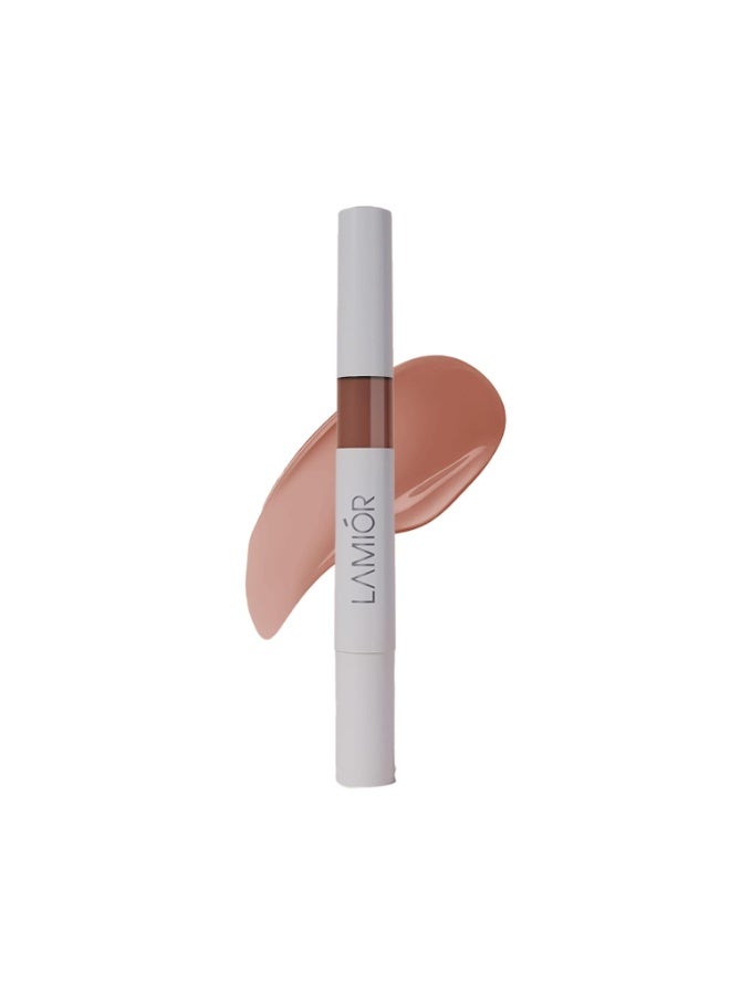 LAMIOR Peptide Glaze Lip Balm - Cacao (Sheer) | 3-in-1 Formula for Glossy Shine, Healing, and Nourishment | Pillowy-Soft Lips | Nourishes Dry Skin | Real Reviews, Juicy Results! - Image 1