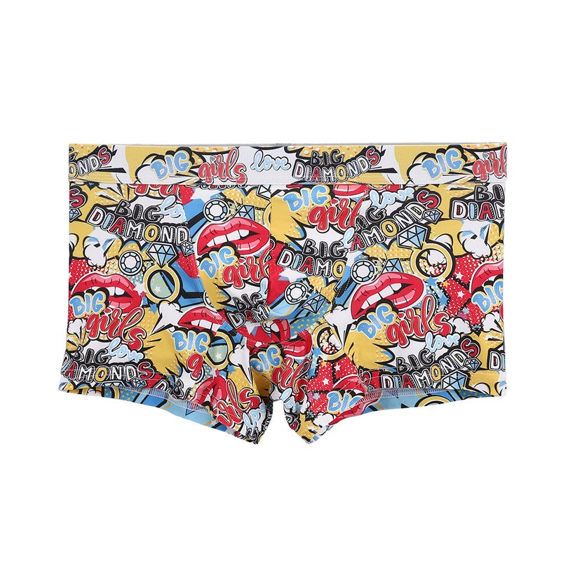 New Underwear Men'S Printed Personalized Fashion Modal Breathable Crotch Youth Elastic Men'S Underwear - Image 1