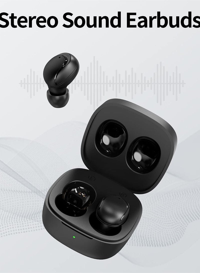 SYOSI Wireless Earbuds Bluetooth 5.0 Earbuds for iOS Android  True Wireless Earbuds with Microphone Wireless in-Ear Earphones Sweatproof 18hrs Playtime Wireless Headphone Black - Image 5