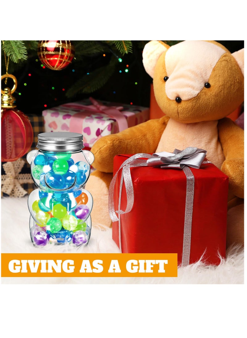 Excefore 24 Pcs Bear Plastic Jar Empty Bear Bottle Large Capacity Candy Milk Tea Drinks Bear Shaped Container for Making Candy Gifts DIY Decoration, 17 oz - Image 3