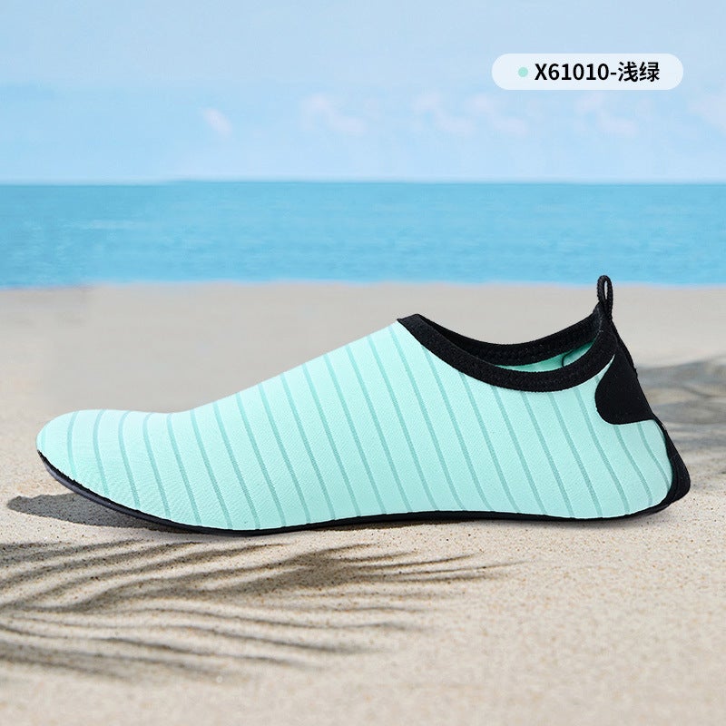 Beach Shoes Men''s and Women''s Adult Snorkeling Wading Diving Swimming Shoes Soft-soled Non-slip Thin Bare Foot Skin-sticking Shoes - Image 1