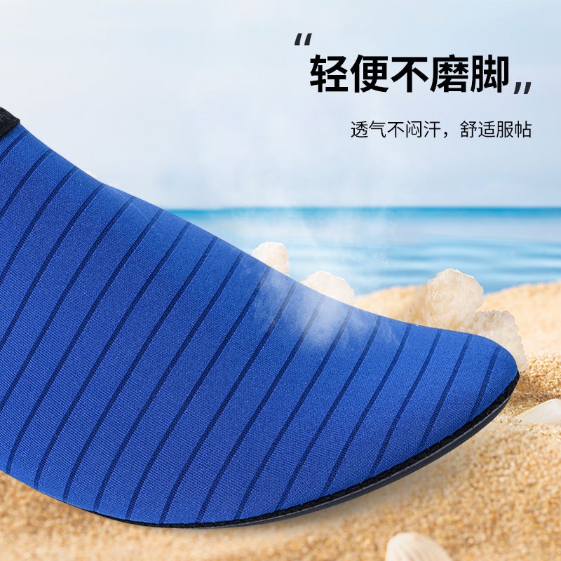 Beach Shoes Men''s and Women''s Adult Snorkeling Wading Diving Swimming Shoes Soft-soled Non-slip Thin Bare Foot Skin-sticking Shoes - Image 5