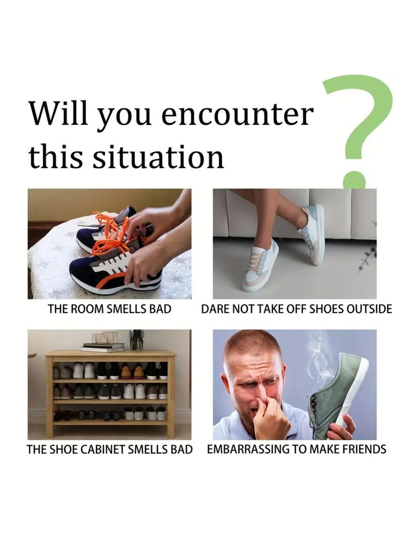 20 Pcs Deodorizing Shoe Stickers,Sweat-Absorbent & Odor Universal Fit for All Shoe Types,Commercial Cleaning, for Home Use / All Shoe Models / Everyone,Shoe Care Essentials - Image 2