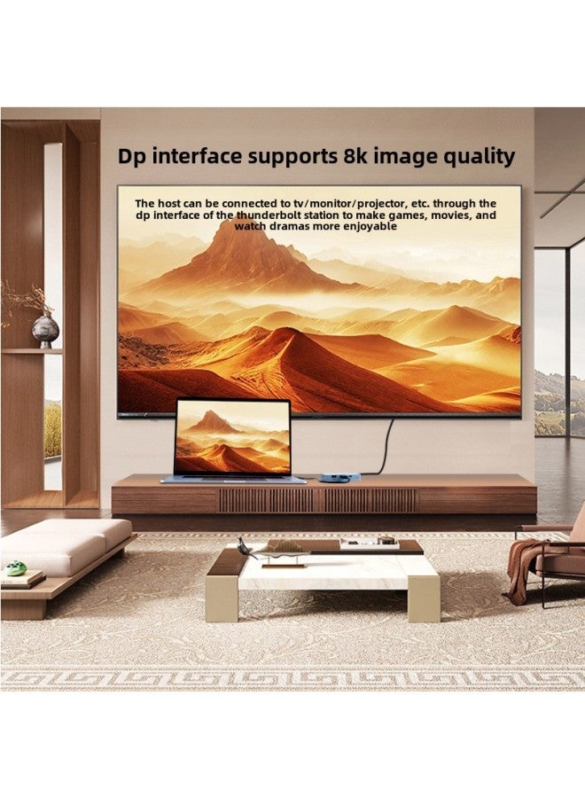 ITGZ Thunderbolt 3 Dual Disk Solid State Hard Disk Box Docking Station Thunderbolt 4JHL7440 Mobile Computer Notebook External-Color:Thunderbolt Double Disc Docking Station - Image 5