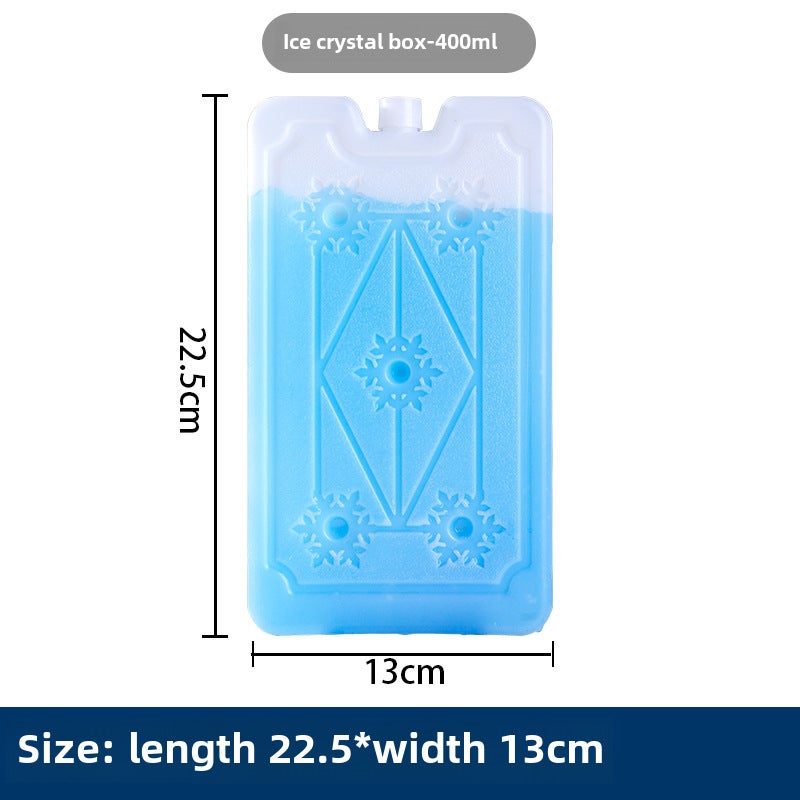 Reusable Blue Ice Brick Box for Cooling 400ml ice board without water injection