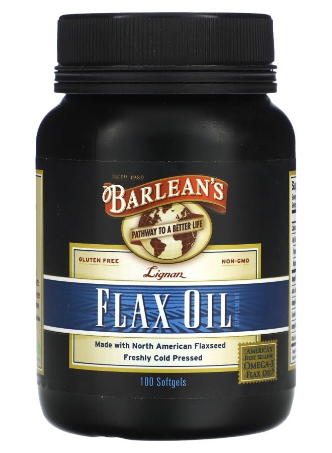 BARLEAN'S Lignan Flax Oil 100 Softgels