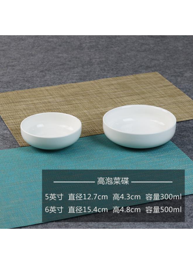 Creative Ceramic Small Dish Pure White Hotel Tableware Hot Pot Seasonings Dish Flavor Dish Sauce Dish Vinegar Dish Ink Dish